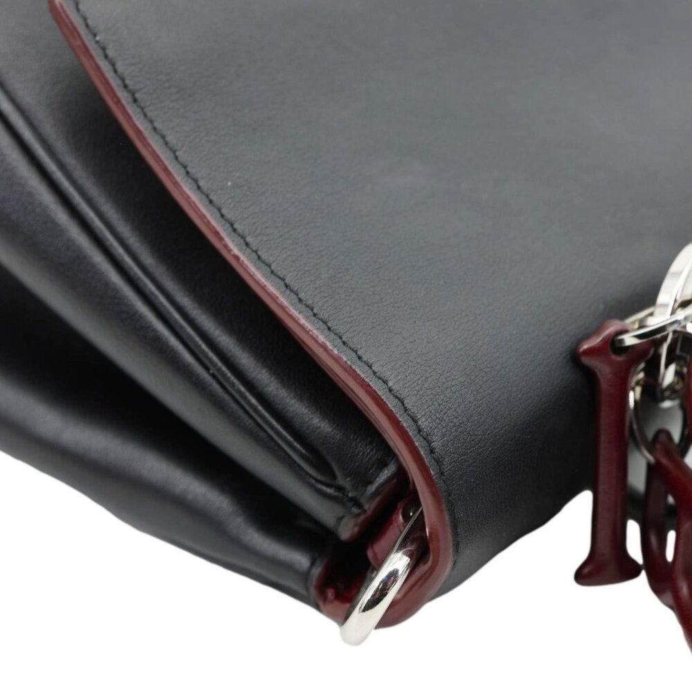 Christian Dior  Be Dior Flap Small Smooth Calfskin Leather Tote Bag Black - Picture 5 of 14